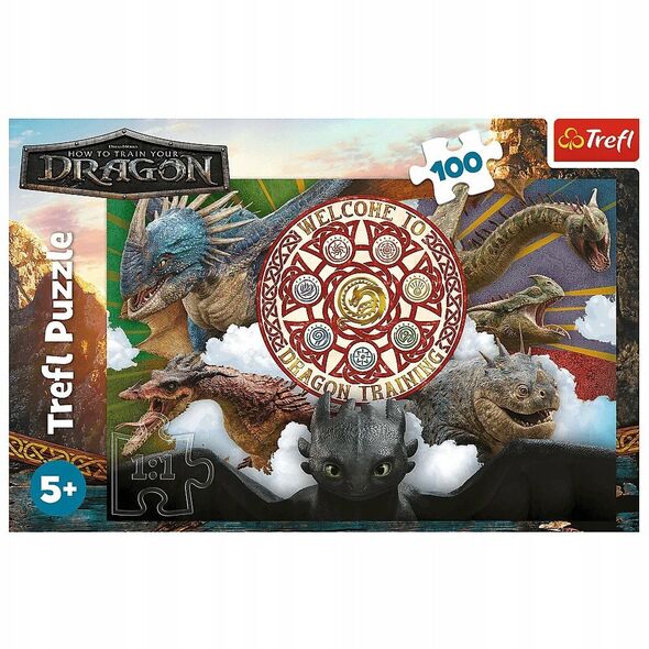 PUZZLE 100 Δράκοι σε δράση Dragon 16524