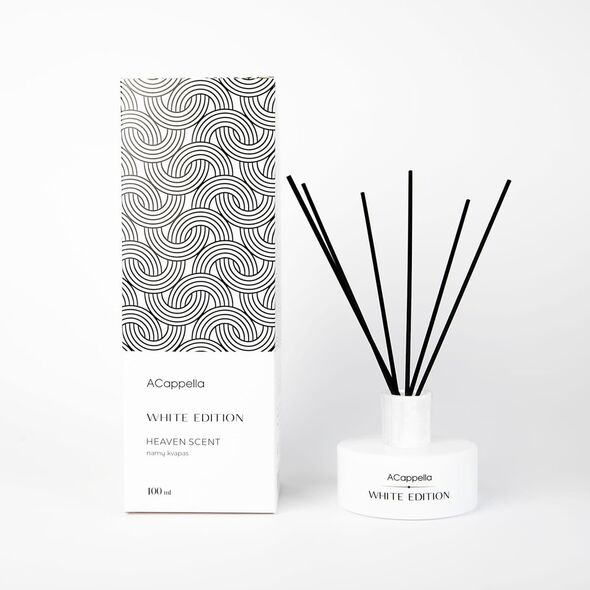 Αρωματικό χώρου με στικ ACAPPELLA WHITE EDITION HEAVEN SCENT, 100 ml