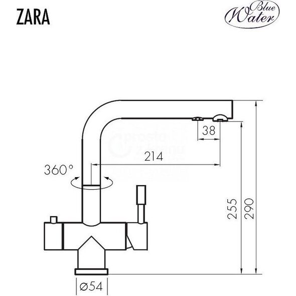 Bateria kuchenna Blue Water Zara stojąca inox (BW-5901730611298)