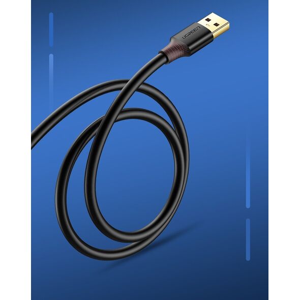 Kabel przedłużacz UGREEN US129 USB-A 3.0/USB-A 3.0 2m czarny