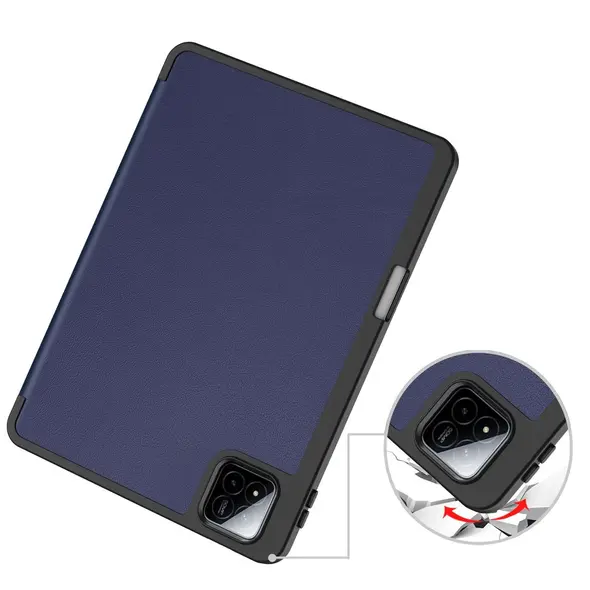 Etui z klapką Bizon Case Tab Lizard do Xiaomi Pad 7 / 7 Pro granatowe