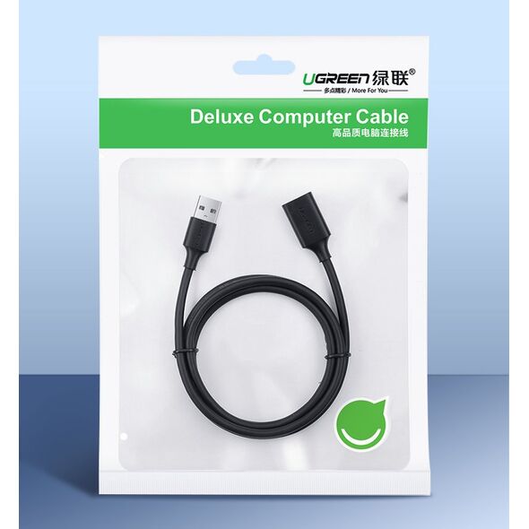 Kabel przedłużacz UGREEN US129 USB-A 3.0/USB-A 3.0 2m czarny