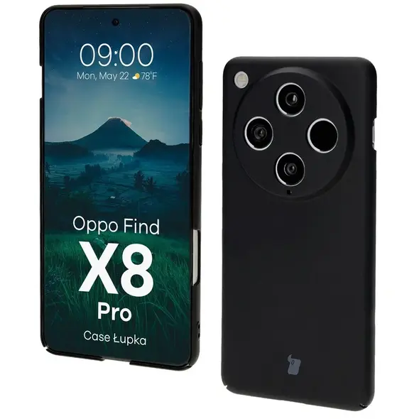Etui Bizon Case Łupka do Oppo Find X8 Pro czarne