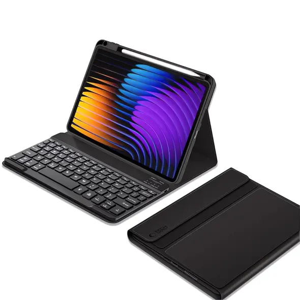 Etui z klawiaturą Tech-Protect SmartCase Pen + Keyboard Xiaomi Pad 7 / 7 Pro Black