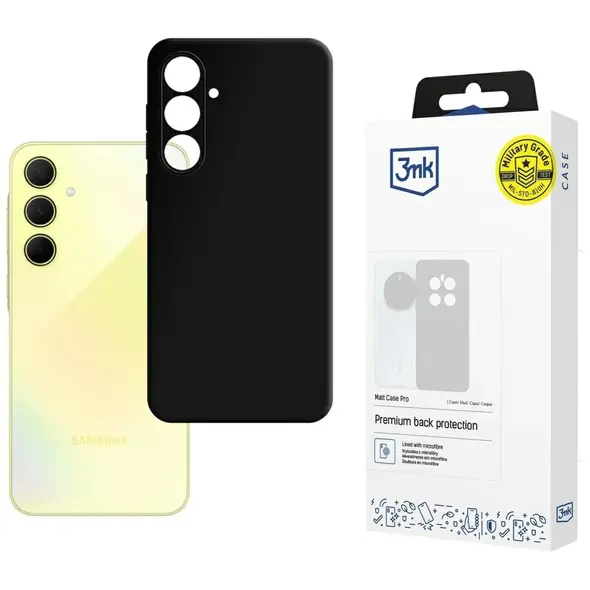 Etui 3MK Matt Case Pro do Samsung Galaxy A35 5G czarne
