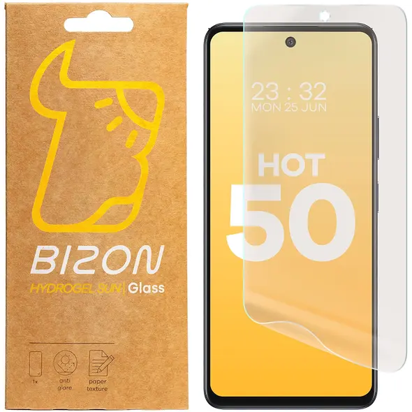 Folia matowa Bizon Glass Hydrogel Sun do Infinix Hot 50 5G [2 PACK]