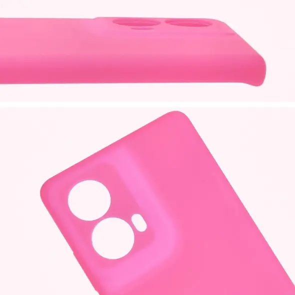 Silikonowe etui Bizon Soft Case do Motorola Moto G85 5G neonowo-różowe