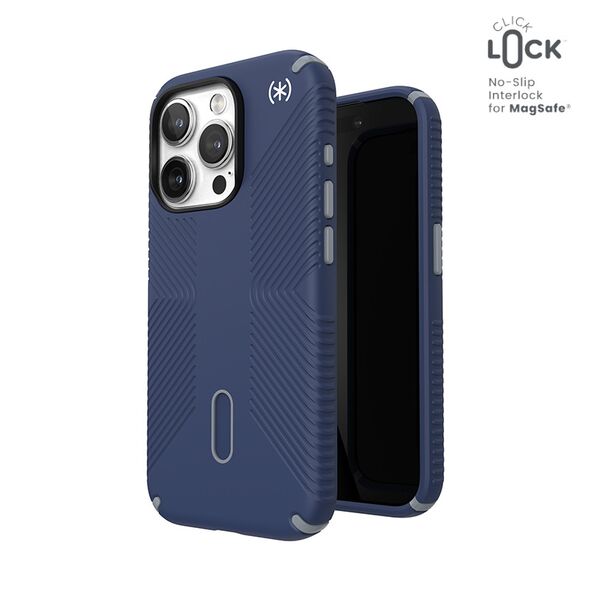 Etui Speck Presidio2 Grip ClickLock & MagSafe Apple iPhone 15 Pro (Coastal Blue/Dust Grey)