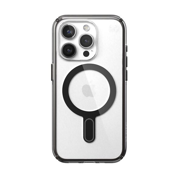 Etui Speck Presidio Perfect-Clear ClickLock MagSafe Apple iPhone 15 Pro (Clear/Frosted Black/Slate Grey)