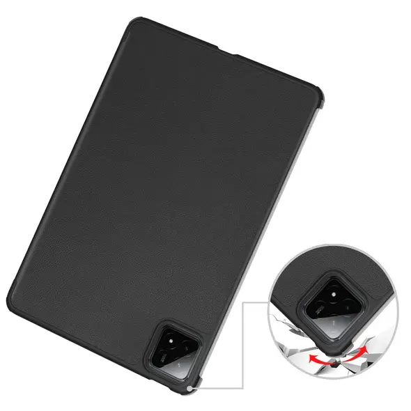 Etui z klapką Bizon Case Tab Croc do Xiaomi Pad 7 / 7 Pro czarne