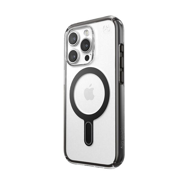 Etui Speck Presidio Perfect-Clear ClickLock MagSafe Apple iPhone 15 Pro (Clear/Frosted Black/Slate Grey)