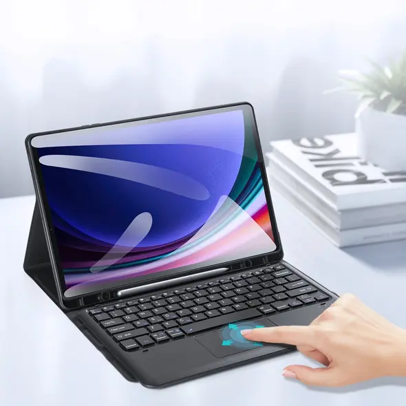 Etui z klawiaturą Bluetooth Dux Ducis Seria TK Samsung Tab S9 Plus / S9 FE Plus czarne
