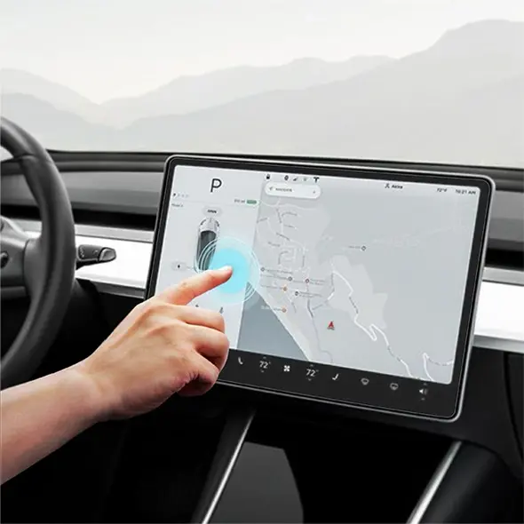 Folia matowa GrizzGlass CarDisplay MatteScreen Easy do Tesla Model Y Juniper (2024-2025) [2w1]