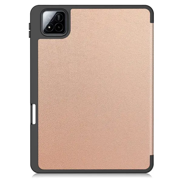 Etui z klapką Bizon Case Tab Lizard do Xiaomi Pad 7 / 7 Pro różowozłote