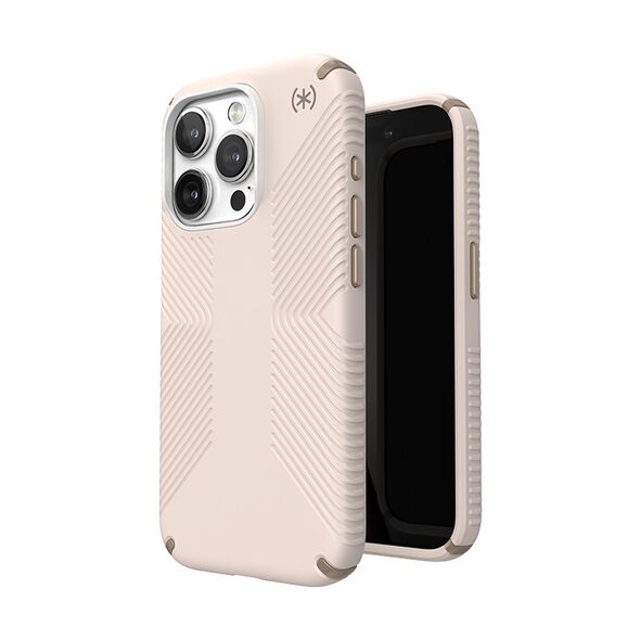 Etui Speck Presidio2 Grip Apple iPhone 15 Pro (Bleached Bone/Heirloom Gold/Hazel Brown)