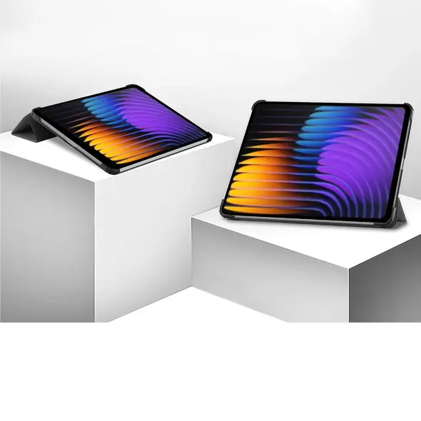 Etui z klapką Bizon Case Tab Croc do Xiaomi Pad 7 / 7 Pro szare