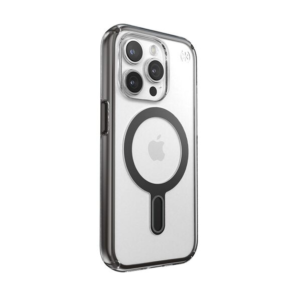 Etui Speck Presidio Perfect-Clear ClickLock MagSafe Apple iPhone 15 Pro (Clear/Frosted Black/Slate Grey)