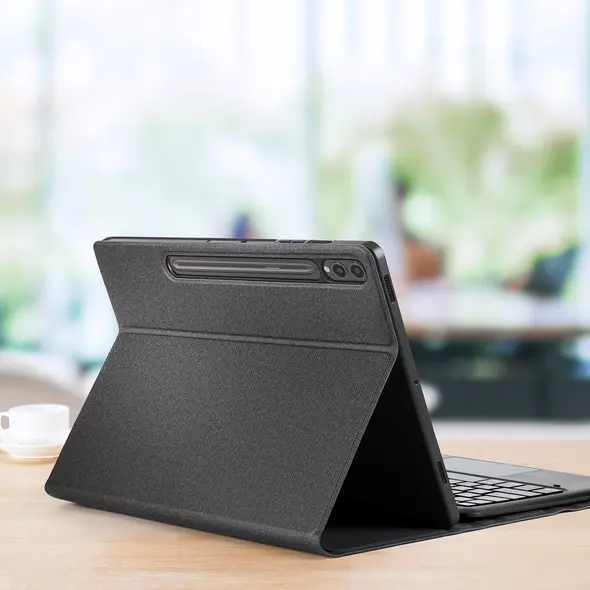 Etui z klawiaturą Bluetooth Dux Ducis Seria TK Samsung Tab S9 Plus / S9 FE Plus czarne