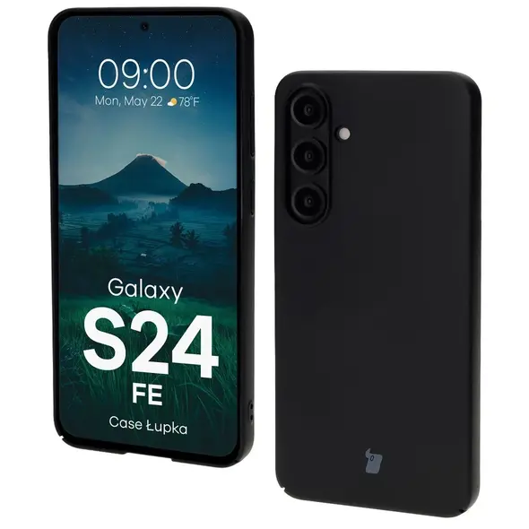Etui Bizon Case Łupka do Samsung Galaxy S24 FE czarne