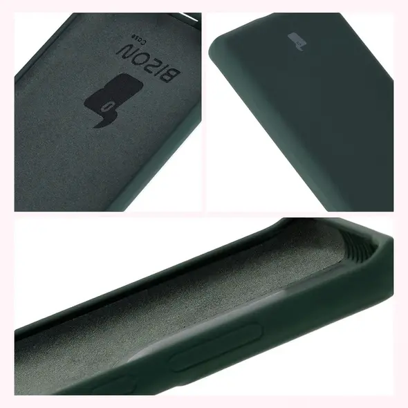 Silikonowe etui Bizon Soft Case do Motorola Moto G85 5G ciemnozielone