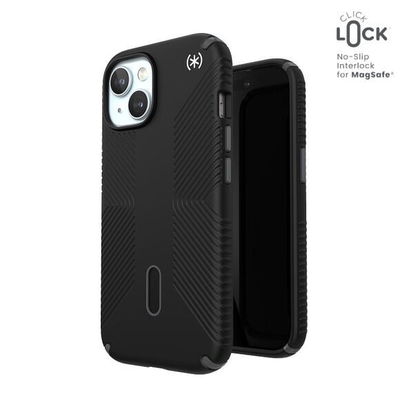 Etui Speck Presidio2 Grip ClickLock & MagSafe Apple iPhone 15 / 14 / 13 (Black)