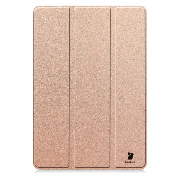 Etui z klapką Bizon Case Tab Croc do Xiaomi Pad 7 / 7 Pro różowozłote