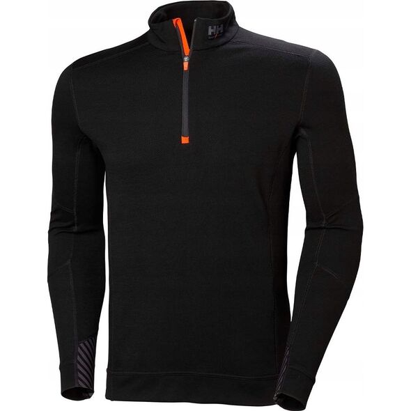 Helly Hansen Koszulka termo Helly Hansen Lifa Merino Zip Black
