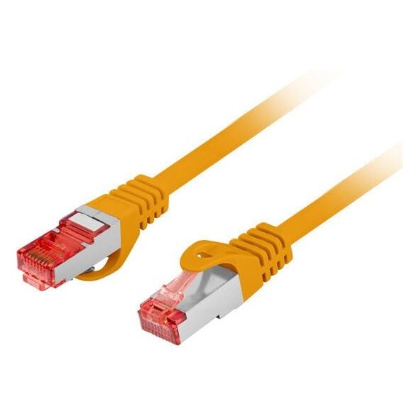 PATCHCORD ΚΑΤ.6 S/FTP LSZH CU 10M ΠΟΡΤΟΚΑΛΙ FLUKE PASSED LANBERG