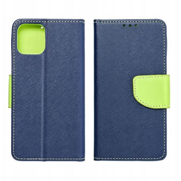 Θήκη FANCY Book για XIAOMI Redmi Note 14 5G μπλε και λαχανί