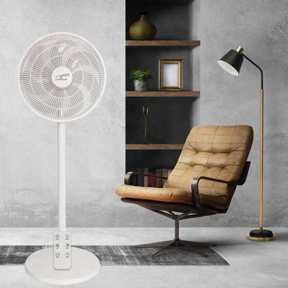 WENTYLATOR STOJĄCY 14" 55W, CYFROWY WYŚWIETLACZ, PILOT, 3 POZIOMY PRĘDKOŚCI