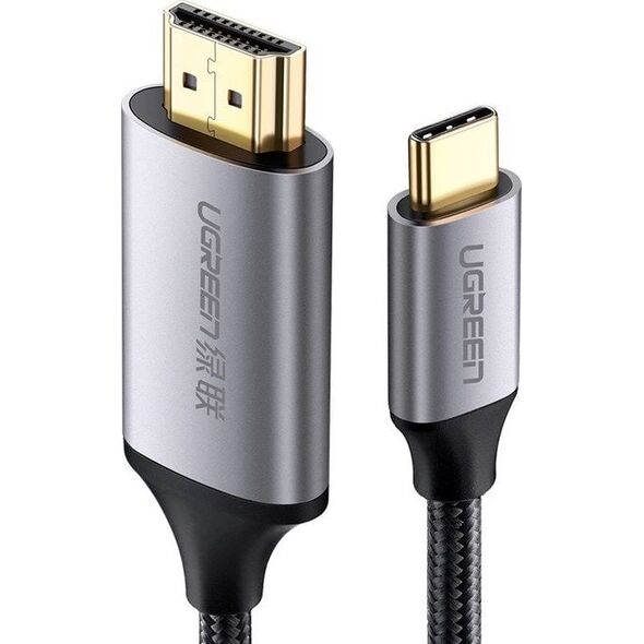Kabel USB Ugreen USB-C - HDMI 1.5 m Srebrny (50570)