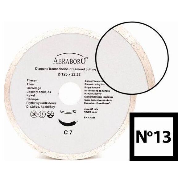 Abraboro Tarcza diamentowa do płytek 125 x 22/5,5 N13 (AB12500013)