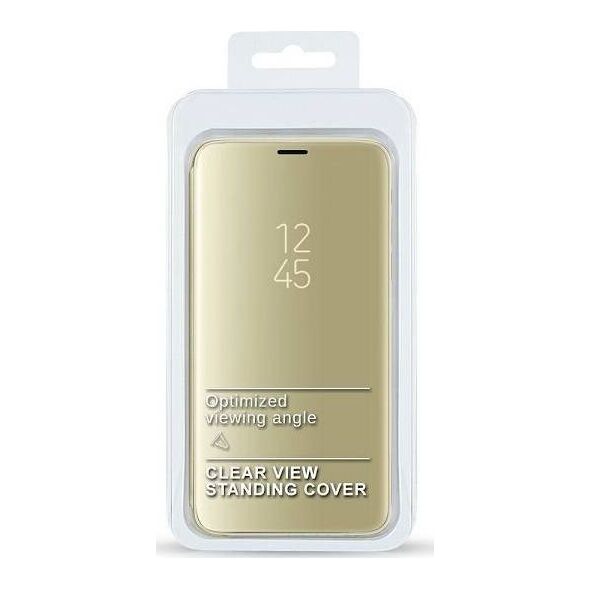 Etui Clear View Xiaomi Redmi Note 10 5G złoty/gold