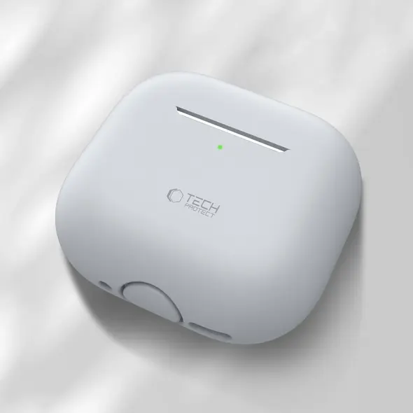 Etui Tech-Protect Silicone Apple AirPods 4 Crayon Grey