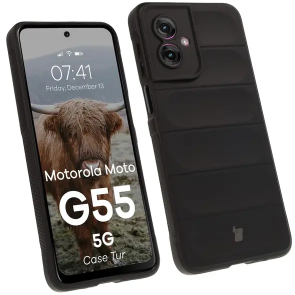 Pancerne etui Bizon Case Tur do Motorola Moto G55 5G czarne