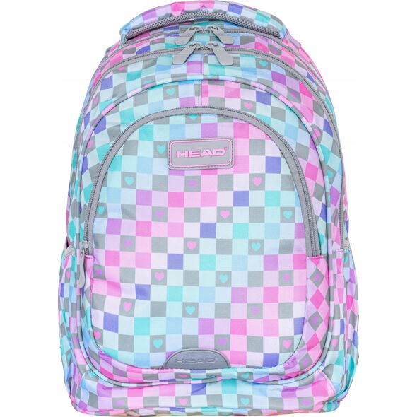 Astra Plecak dwukomorowy Head Checkered Hearts AB330