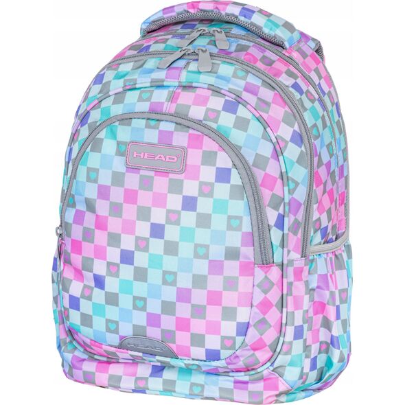 Astra Plecak dwukomorowy Head Checkered Hearts AB330