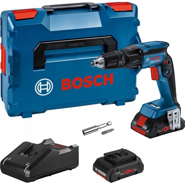 Bosch Bosch cordless drywall screwdriver GTB 18V-45 Professional (blue/black, 2x battery ProCORE18V 4.0Ah, in L-BOXX)