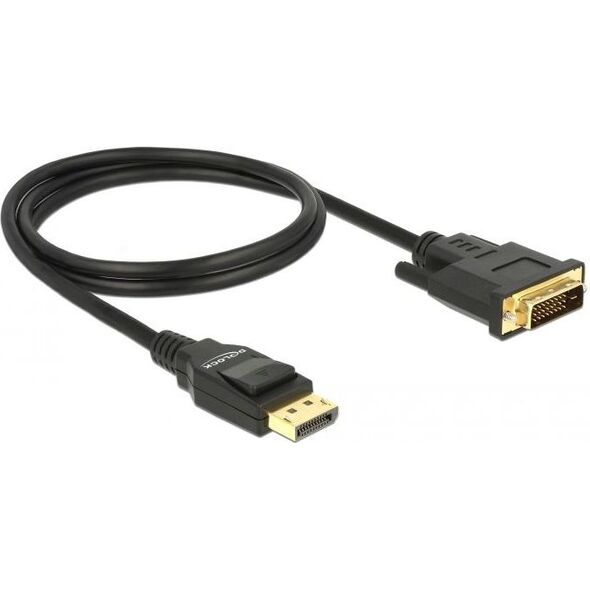 Kabel Delock DisplayPort - DVI-D 1m czarny (85312)