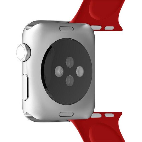 Puro PURO ICON Apple Watch Band - Elastyczny pasek sportowy do Apple Watch 42 / 44 mm (S/M & M/L) (Czerwony)