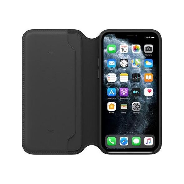 Apple Skórzane etui folio do iPhone 11 Pro - czarne-MX062ZM/A
