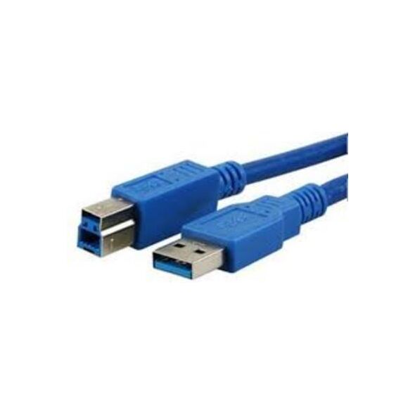 Kabel USB MediaRange USB-A - USB-B 3 m Niebieski (MRCS149)