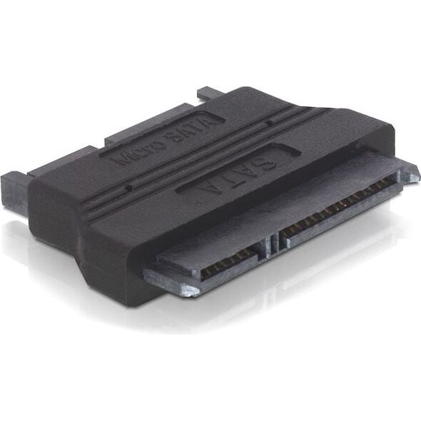 Delock SATA 22-pin - SATA 22-pin, Czarny (61695)