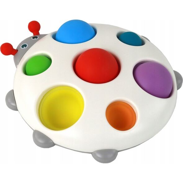 LeanToys Silikonowa Tablica Kolorowa Biedronka Pop It Edukacyjny