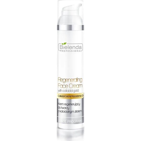 Bielenda Professional Face Program Regenerating - krem regenerujący do twarzy z koloidalnym złotem SPF10 100ml