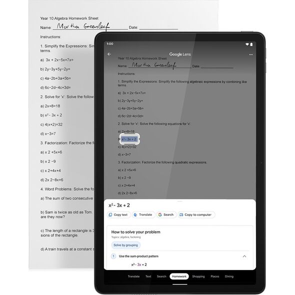 Tablet Lenovo Tab M11 11" 4/128GB WIFI Szare (ZADA0024PL)