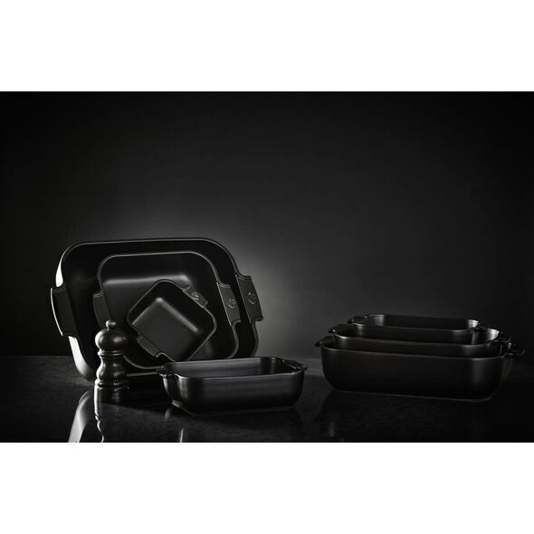 Ορθογώνιο σκεύος APPOLIA 22 cm Satin Black