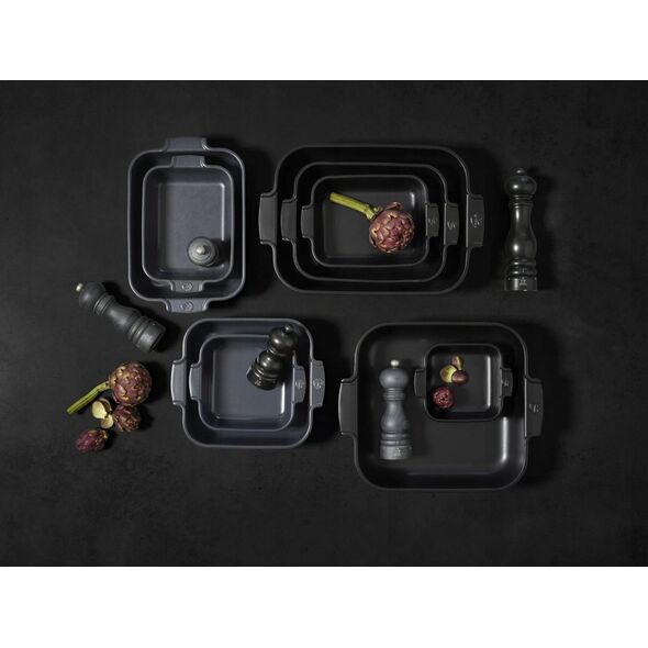 Ορθογώνιο σκεύος APPOLIA 22 cm Satin Black