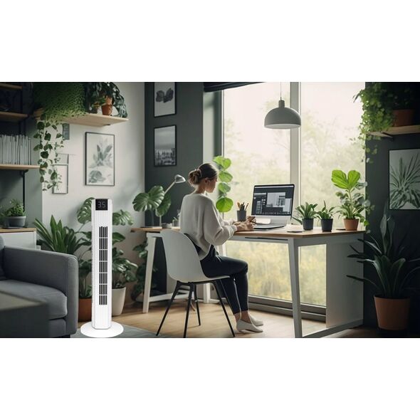 PS Wentylator kolumnowy 82cm 50W, LCD, sterowany pilotem LTC