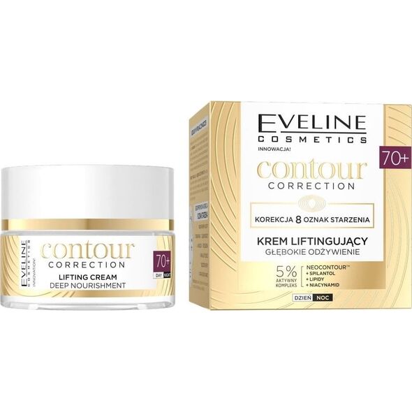 Eveline Contour Correction głęboko odżywiający krem liftingujący 70+ 50ml